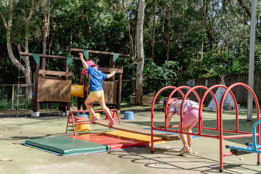 Our kindergarten children are having fun at the massive backyard at Fireflies Early Leanring