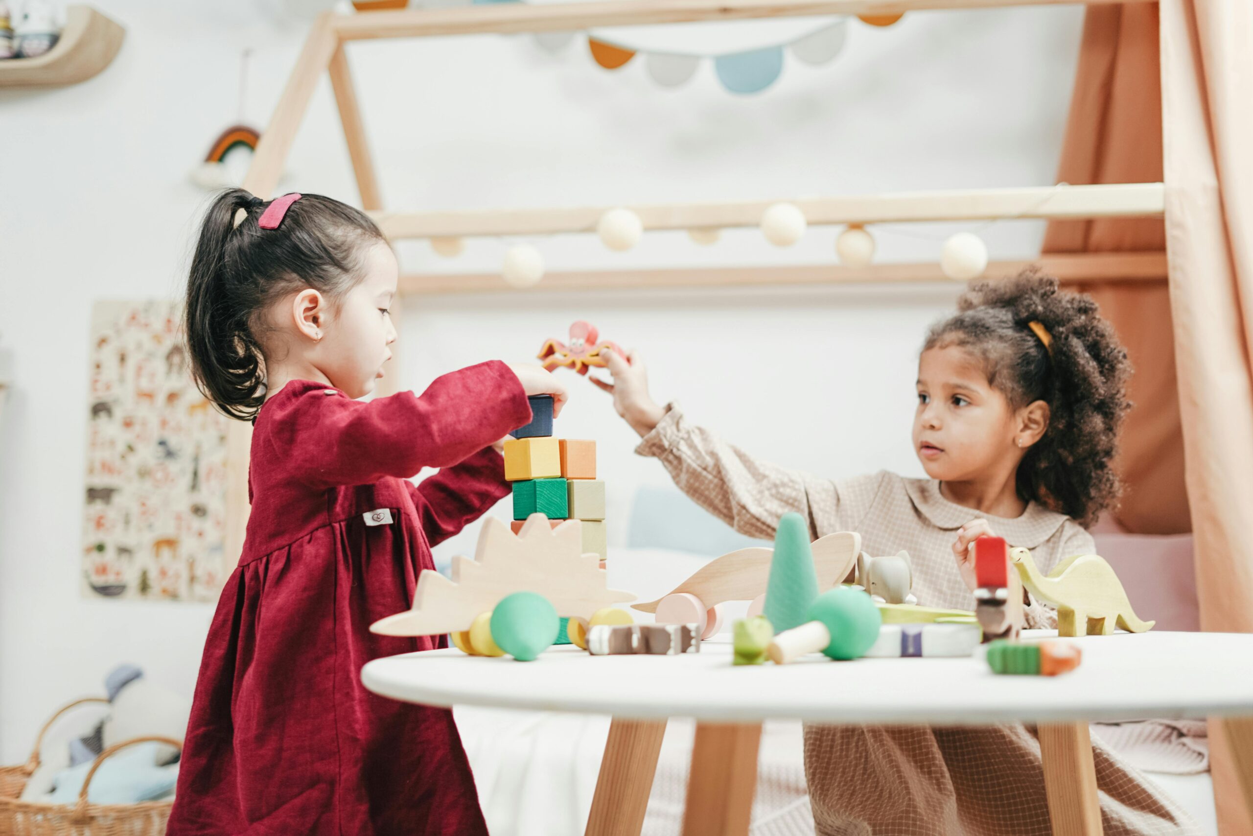 Children are learning how to share with friends at Fireflies Early Learning