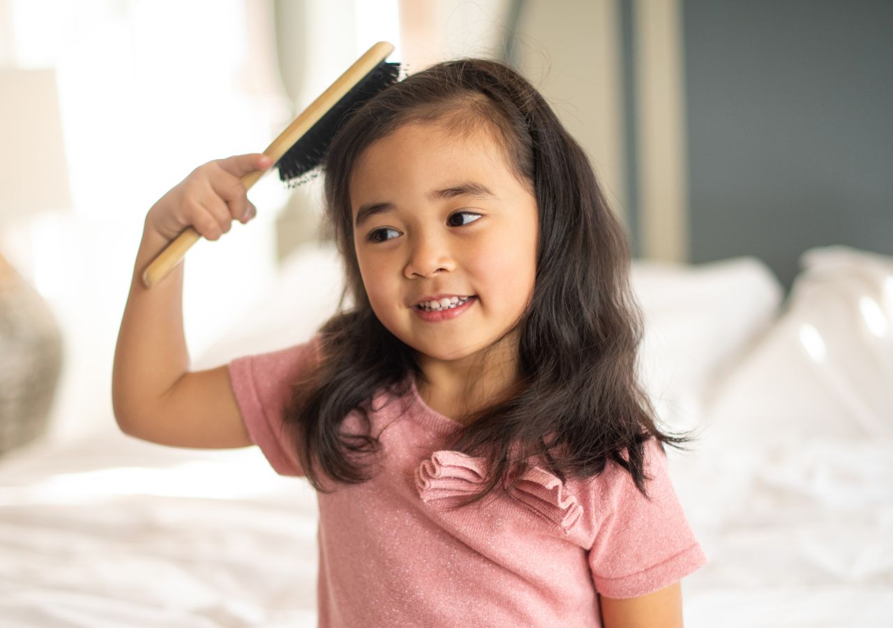 A girl is preparing for big school at Fireflies Early Learning