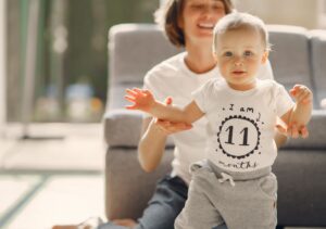 A baby has learnt how to walk at Fireflies Early Learning